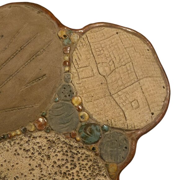 Mushroom Sculpture OOAK Pottery Folk Art Large Boho Fairy Garden Home Decor - Picture 11 of 16